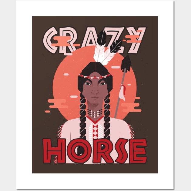 Crazy Horse Wall Art by black8elise